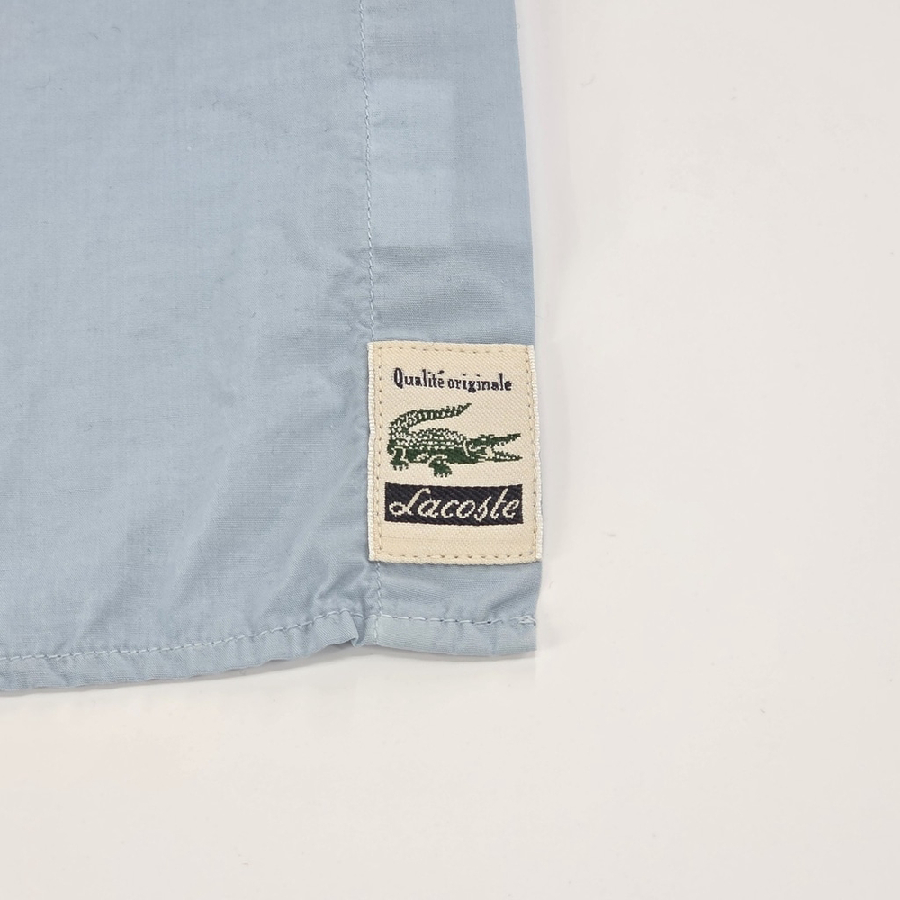 Lacoste Modern Fit Button Down Shirt Mens 46 Blue Cotton Long Sleeve... - Picture 8 of 16